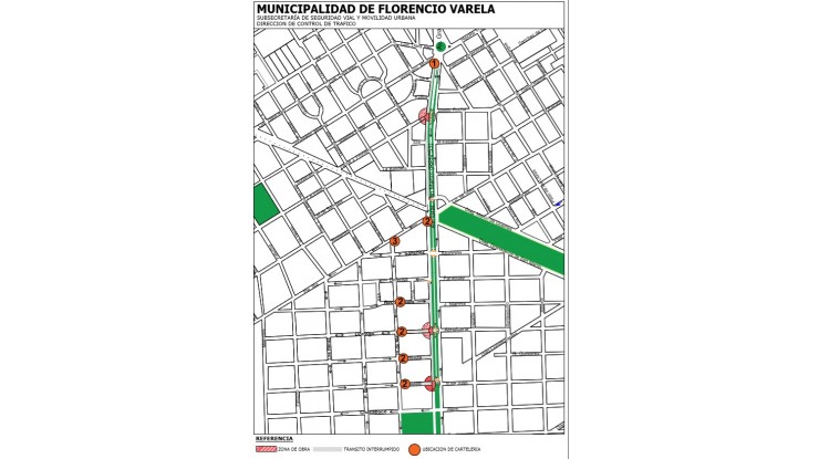 Avenida San Martín: cortes por obras